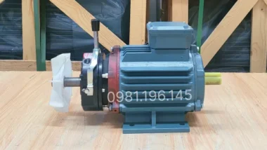 Góc bên trái của động cơ điện có phanh 0.37kW 0.5Hp