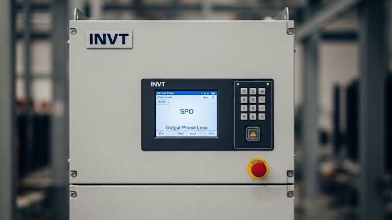 Biến tần INVT báo lỗi SPO (Lỗi mất pha đầu ra)