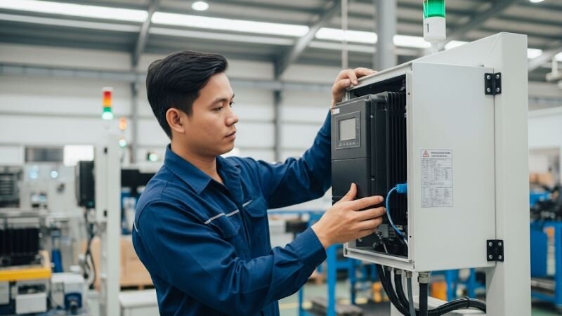 Kiểm tra trước khi cài đặt biến tần INVT
