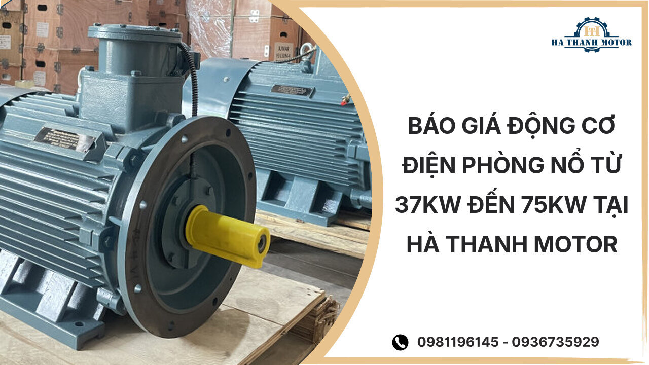 Báo giá động cơ điện phòng nổ từ 37kW đến 75kW tại Hà Thanh Motor