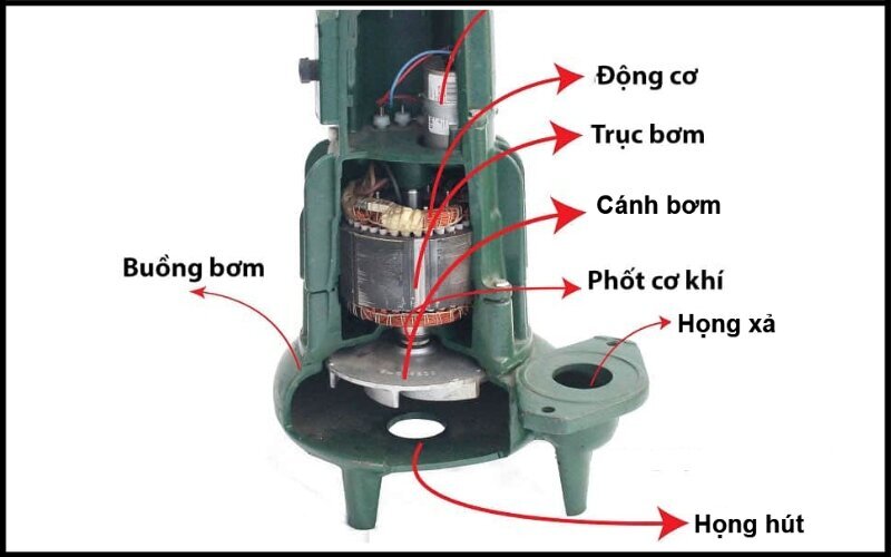 Cấu tạo máy bơm nước giếng khoan