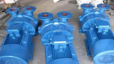 Bơm hút chân không đầu liền 0.8kW 1Hp góc chính diện
