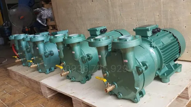 Bơm hút chân không đầu liền 4kW 5.5Hp góc 3/4 mặt trước