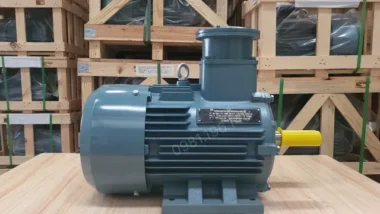 Góc nhìn mặt sau Động cơ phòng nổ 15kW 20Hp
