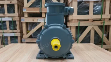 Góc nhìn đầu trục Động cơ phòng nổ 18.5kW 25Hp