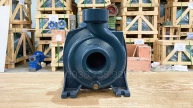 Góc nhìn mặt bơm Máy bơm nước 1 pha 0.37kW 0.5Hp