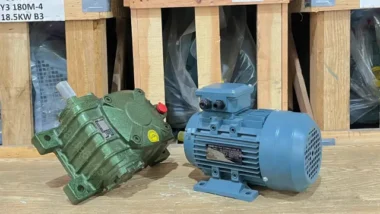 Góc nhìn tổng quan của motor giảm tốc WPX 60 0.37kW 0.5Hp