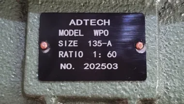 Tem của hộp giảm tốc trục vít WPO 135