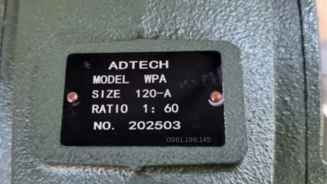 Tem hộp giảm tốc trục vít WPA 120