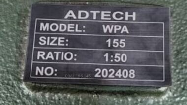 Tem hộp giảm tốc trục vít WPA 155