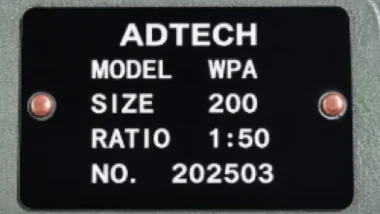 Tem hộp giảm tốc trục vít WPA 200