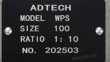 Tem hộp giảm tốc trục vít WPS 100